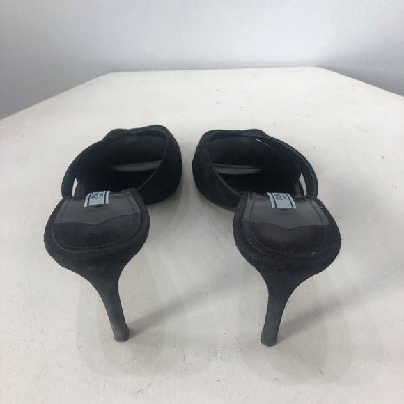 Prada Suede Slide Stiletto Heels, Size 7-7.5 - Picture 5 of 7